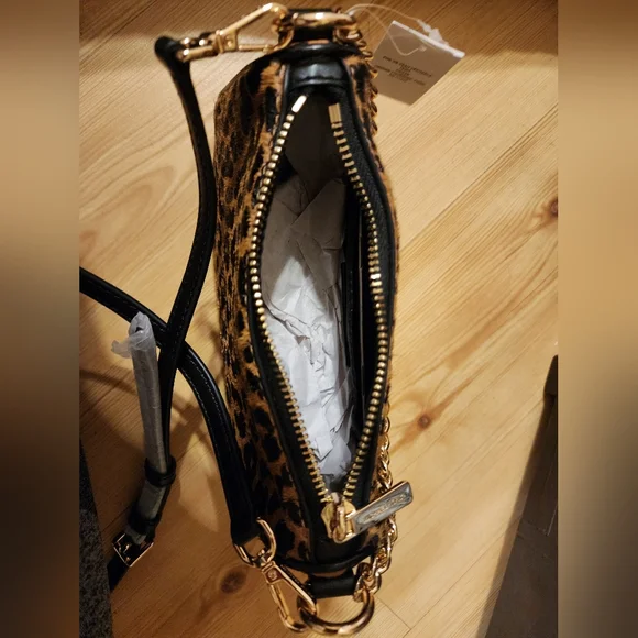 Michael Kors Carmela Leopard Print Women's Small Bag - Picture 6 of 13